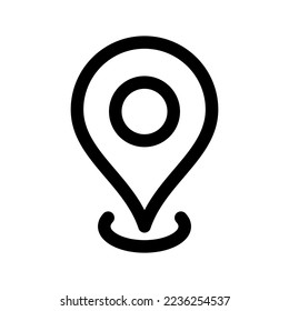 Icono de ubicación Ilustración de diseño del símbolo del vector
