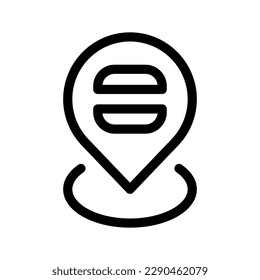 Icono de ubicación Ilustración de diseño del símbolo del vector