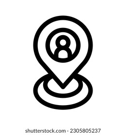 Icono de ubicación Ilustración de diseño del símbolo del vector
