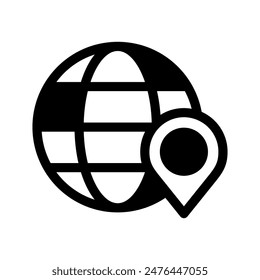Icono de Locación Ilustración de diseño de símbolo de Vector