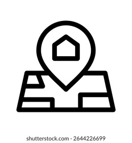 Ilustración de diseño de símbolo de Vector de icono de Locación