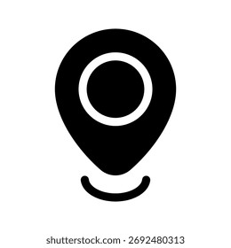 Ilustração de design de símbolo de vetor de ícone de localização