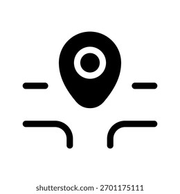 Ilustração de design de símbolo de vetor de ícone de localização
