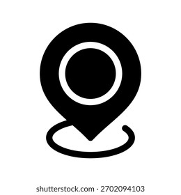 Ilustração de design de símbolo de vetor de ícone de localização