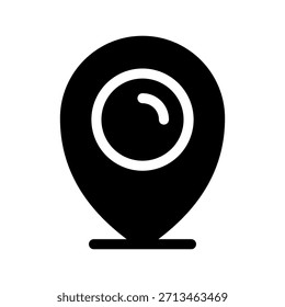 Ilustração de design de símbolo de vetor de ícone de localização