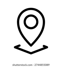 Icono de Locación Vector Símbolo Diseño Ilustración