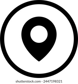 Standortsymbol Vektorgrafik. Symbol, Zeichen