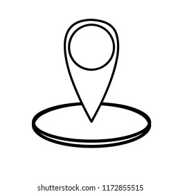  location icon   vector symbol,flat design,outline,esp10