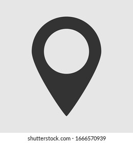 Location icon vector in trendy design style 