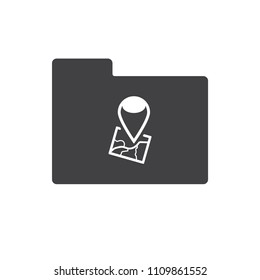 Location icon vector for web design and mobile app in flat style