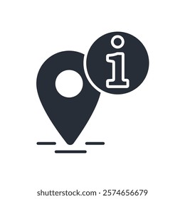 location icon. vector.Editable stroke.linear style sign for use web design,logo.Symbol illustration.