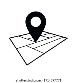 Location icon vector.Pointer sign.GPS location.Map pin symbol