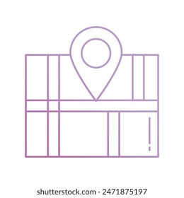 location icon with white background vector stock illustration