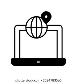ícone de localização com fundo branco vetor ilustração stock