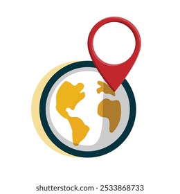 location icon. Location and world pins. flat design style. Travel, navigation, destination, delivery, target pictograms. Road map sign. vector template design