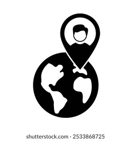 location icon. Location and world pins. simple design style. Travel, navigation, destination, delivery, target pictograms. Road map sign. vector template design