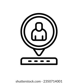 das Standortsymbol für Ihre Website, Ihr Mobilgerät, Ihre Präsentation und Ihr Logo-Design.