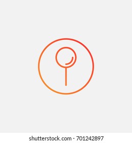 Location icon.gradient illustration isolated vector sign symbol