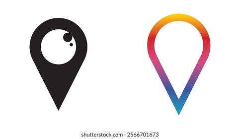 Location icon,Map logo for maps google maps, sign, route, position, symbol and vector logo.