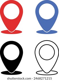 location icons pack vector high resolution