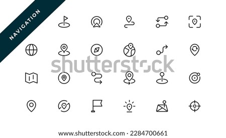 Location icons set. Navigation icons. Map pointer icons. Location symbols
