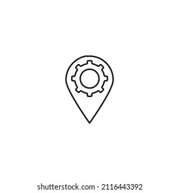 location icons symbol vector elements for infographic web