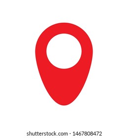 Location indicator flat. Vector illustration.