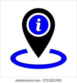 Diseño de Ilustración vectorial de íconos de información de Locación