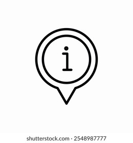 location info position direction icon vector sign