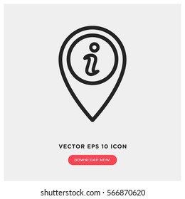 Location info vector icon