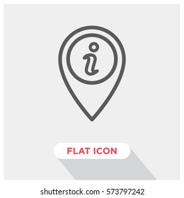 Location info vector icon