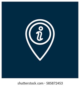 Location info vector icon