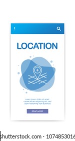 LOCATION INFOGRAPHIC CONCEPT