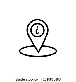 Symbol für die Adressinformation. Vorlagenvektor erstellen