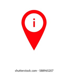 Location information. Red icon
