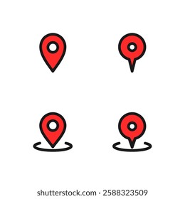 Location iocn set. Pin point location.