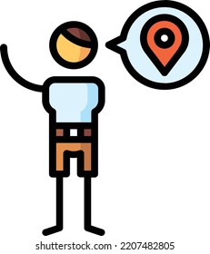 Lage einzelne Stockillustration für Design-Elemente. Vektorgrafik auf weißem Hintergrund