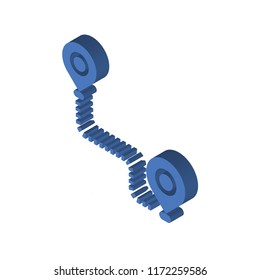 Location isometric left top view 3D icon