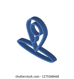 Location isometric left top view 3D icon