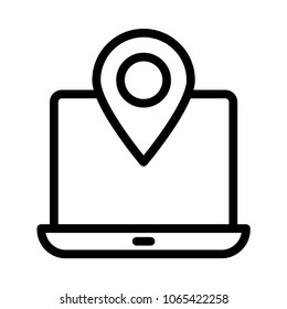 location laptop pin 