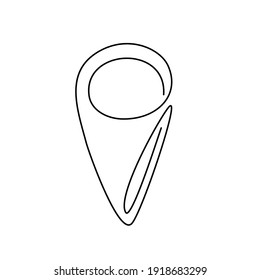 location Line Art vector illustration.Continuous line location design