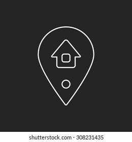 location line icon