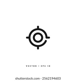 Location Line Icon. Editable Stroke