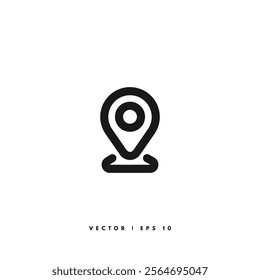 Location Line Icon. Editable Stroke