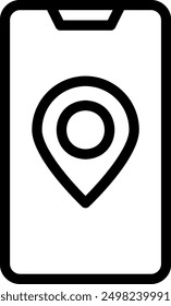 location line icon illustration vector