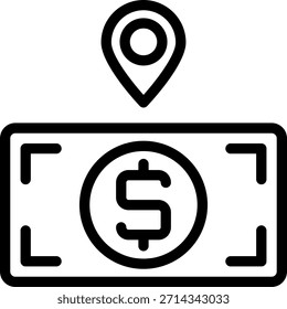location line icon illustration vector
