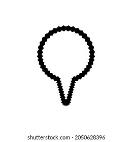 Location line icon. Simple style travel big sale poster background symbol. Map pin sign. Logo design element. T-shirt printing. Vector for sticker.