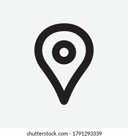 Location Line Icon - Vector Illustration
