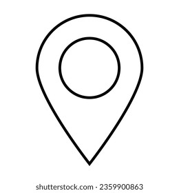 Location line icon. Vector illustration

