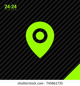 location line vector icon